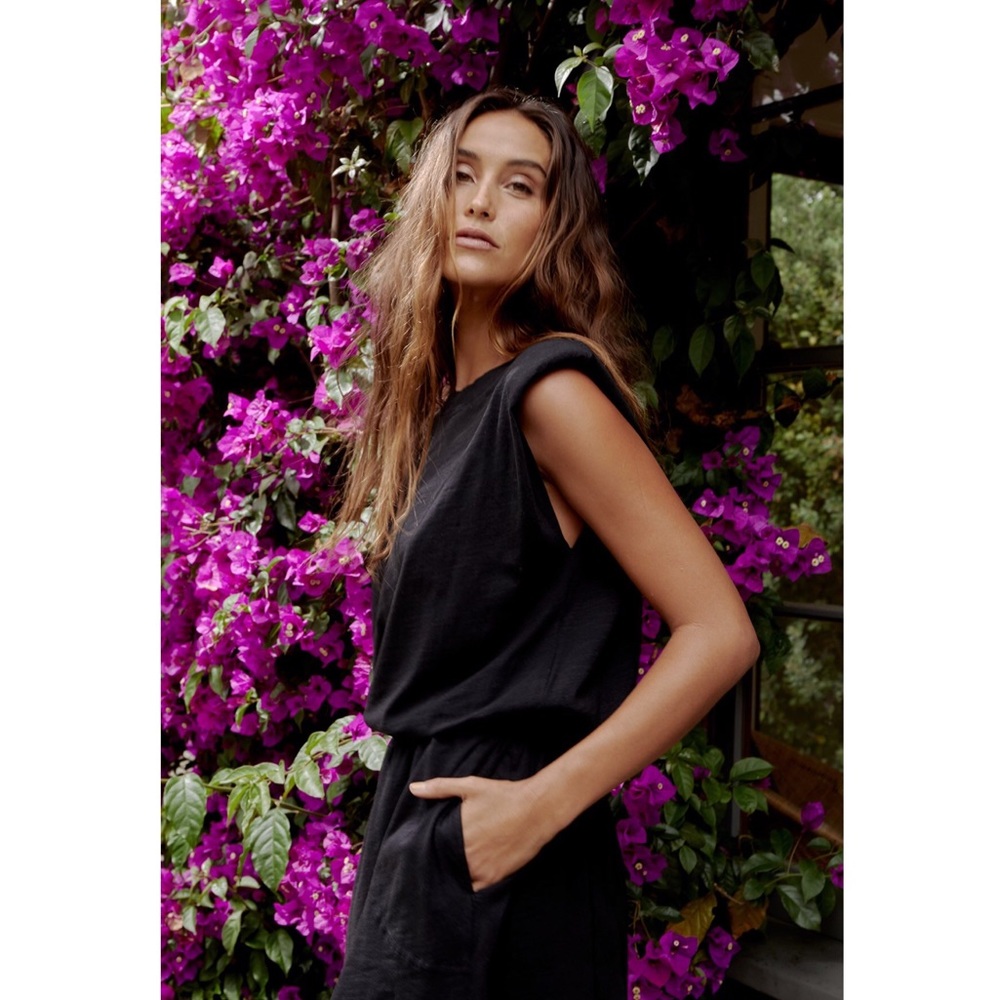 NWT VELVET by GRAHAM & SPENCER Padded Shoulder Dress